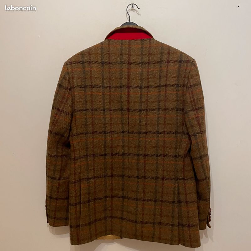 Sublime Veste en Harris Tweed vintage à carreaux Tartan - Pure laine tissée main - Taille 50 (image 10)