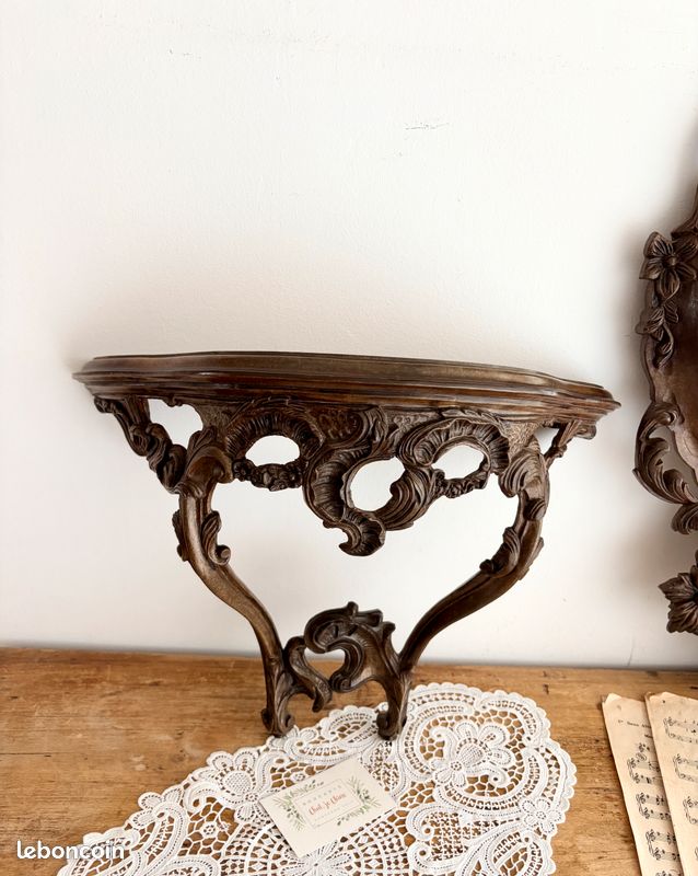 Grand miroir et sa console (image 3)