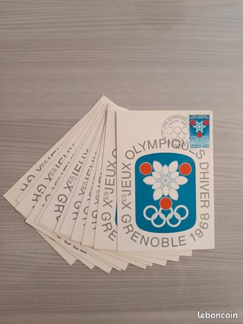 Lot De 4 Coupe-papier – Jeux Olympiques Grenoble 1968 – Mobile – Vintage