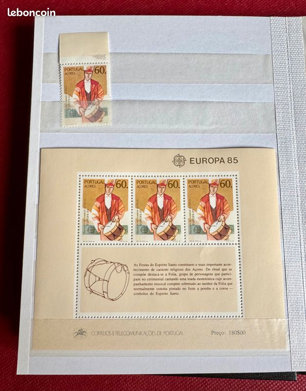 Philatélie : Timbres EUROPA 1985 – Collection complète (image 3)