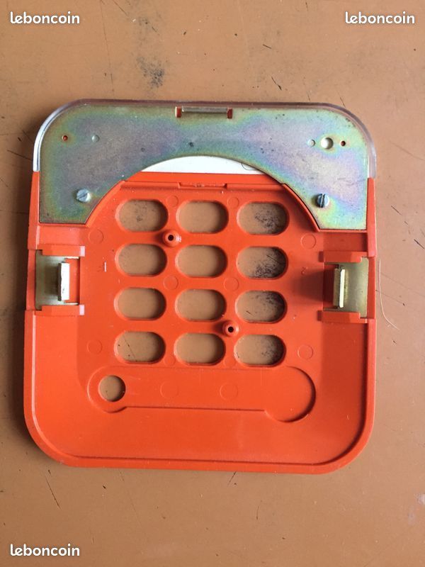 Ancien Téléphone à Cadran Socotel S63 Rouge Bordeaux, Déco Rétro Vintage