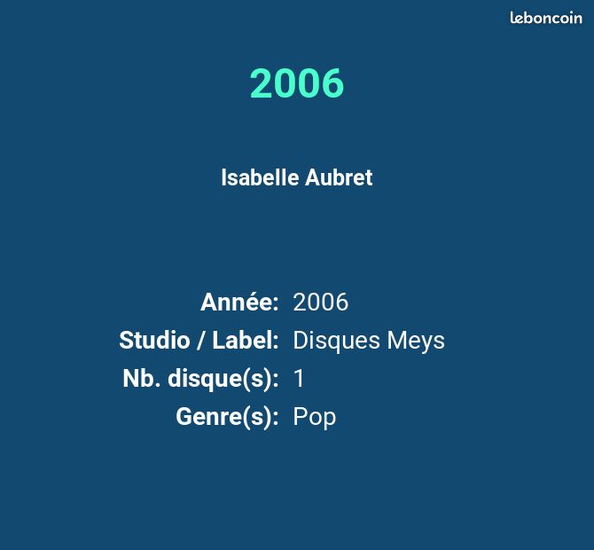 2006 - Isabelle Aubret (image 2)