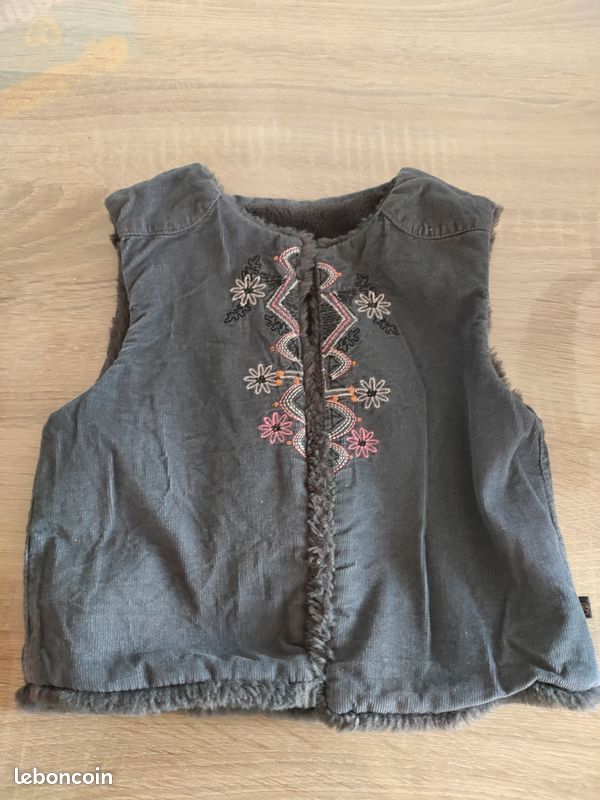 Gilet sans manches bolero chaud Bébé fille 3 ans La Compagnie des Petits (image 1)