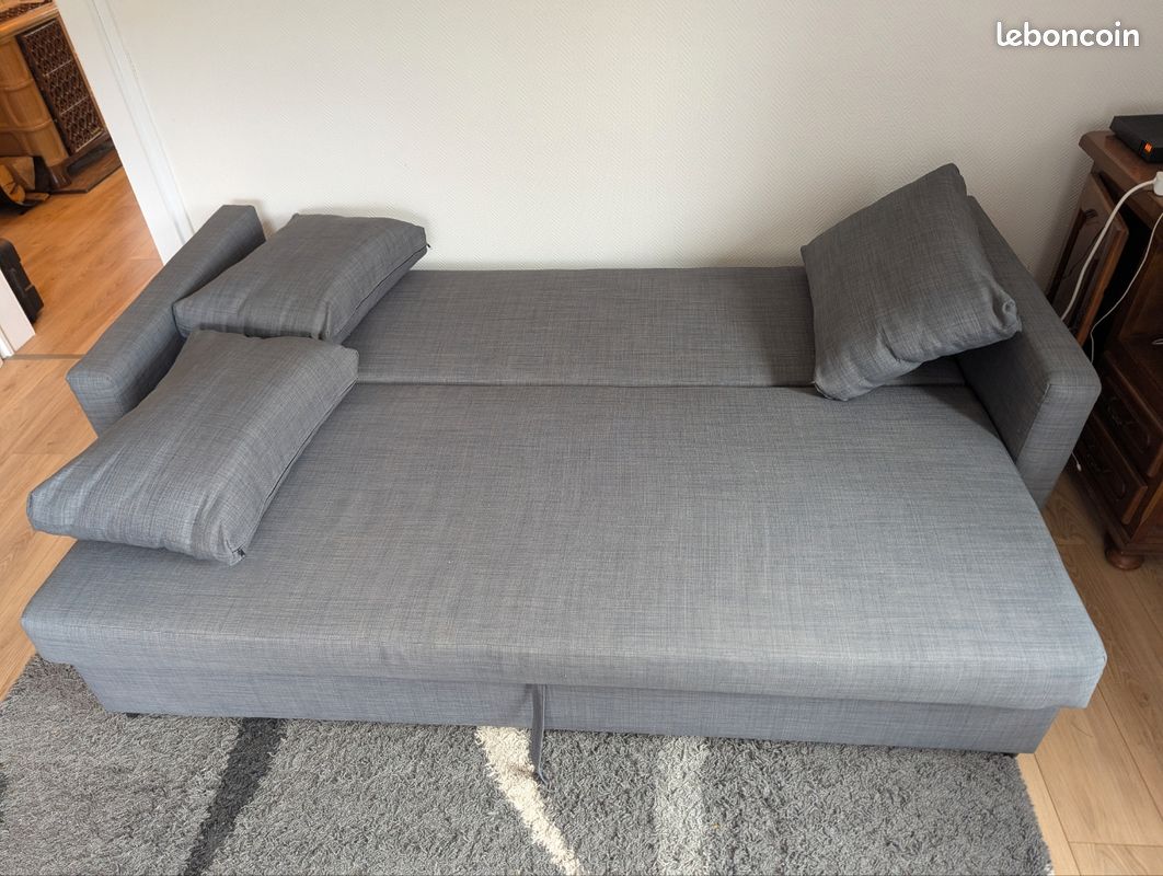 IKEA FRIHETEN – Canapé convertible avec coffre – État neuf (image 3)