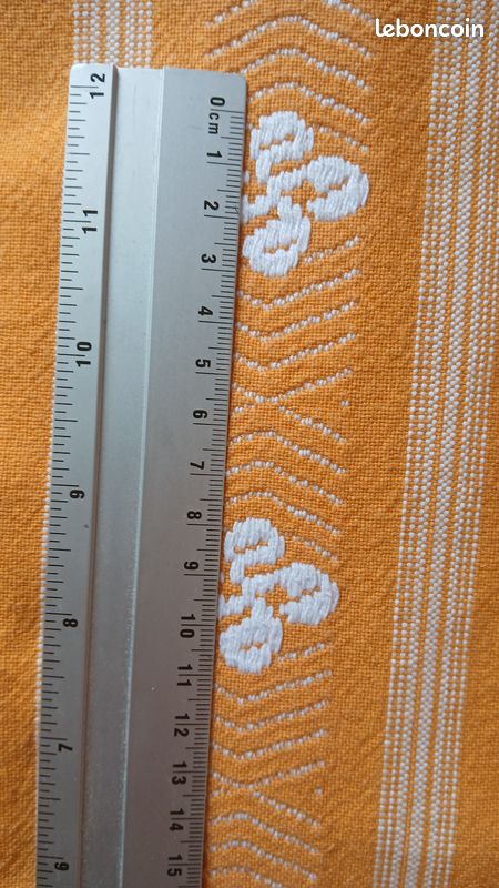 Linge nappe tissu basque orange (image 4)