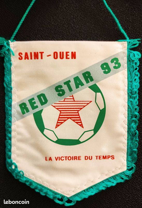 Fanion Vintage AS Red Star 93 Saint Ouen - Foot Français, Avant 2000