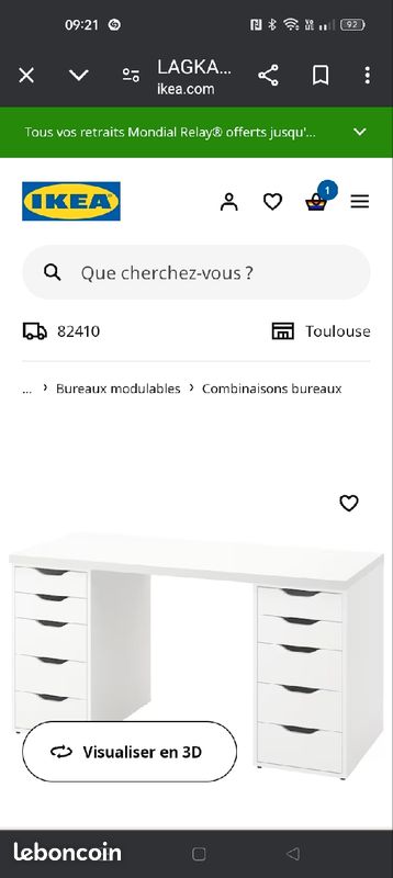 Recherche bureau Ikea (image 1)