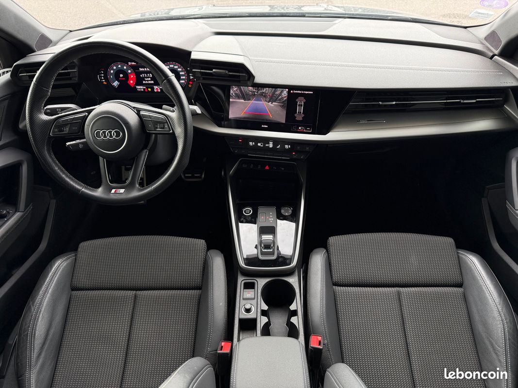 Audi A3 Limousine 35 TFSI 150CH S-Line S-tronic Garantie 6 ans Suivi Audi Sièges chauffants Camera de recul feux LED Apple CARPLAY 18P 359/mois (image 4)