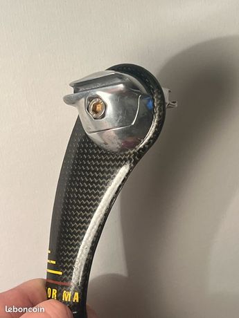 Tige de selle carbon corima ellipse 170gr / excellent état + cales 27.2mm