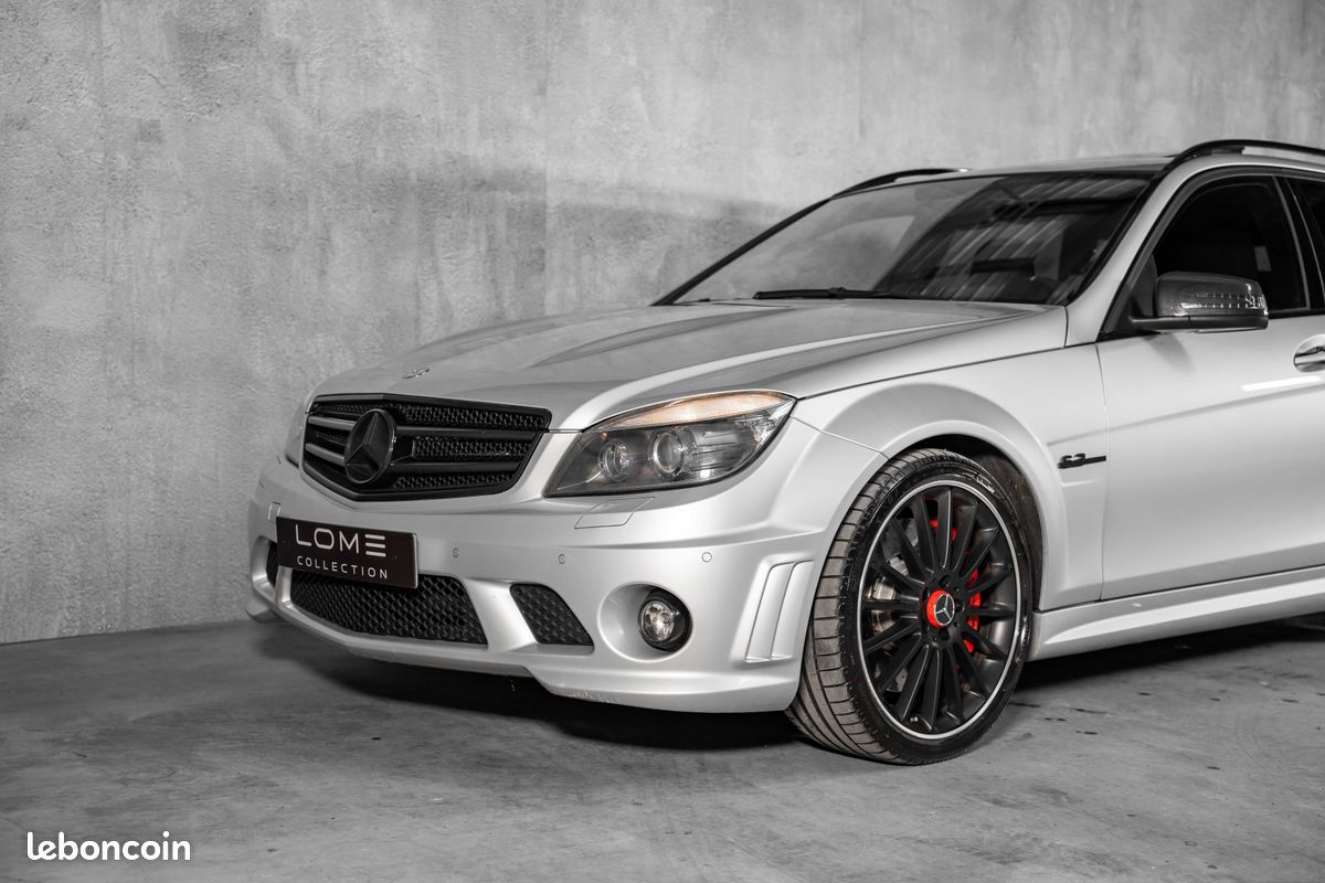 Mercedes C63 AMG Break (S204) Pack Performance Plus 487 CH - Argent Iridium - Harman Kardon - Toit ouvrant - Cuir étendu - Carnet & Suivi Complet (image 4)