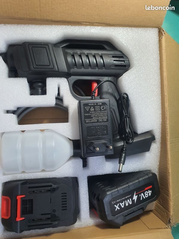 Pistolet à eau pour lavage de voiture, outil de nettoyage pour la maison et le jardin, compatible avec batterie 48V (image 1)