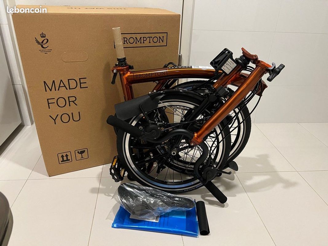 Brompton M6LX Black Edition Flame Lacquer Titanium (image 3)