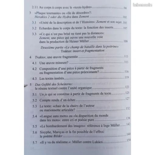 Du texte-hydre au texte-sphinx - Les inserts dans le théâtre de Heiner Müller par Thomas Zenetti Collection "Contacts" Theatrica-26 - Editions Peter Lang 2007 (image 5)
