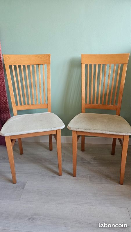 Chaises bois massif (image 1)