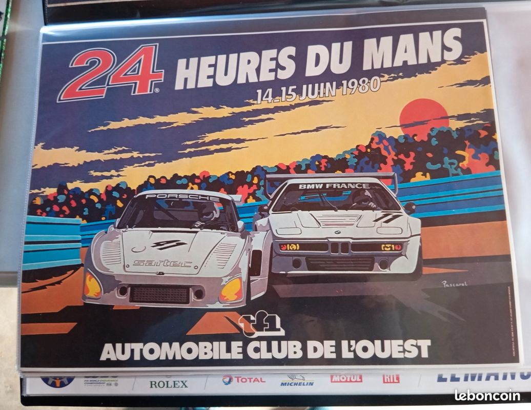 Affiche Originale Des 24 Heures Du Mans De 1963 - Vintage Car Advertising Image365855648