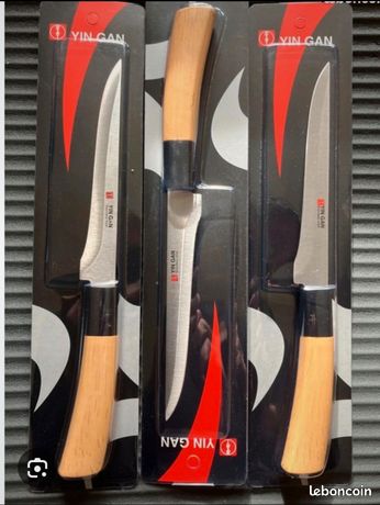 Couteau Japonais Yin Gan - Lame 13,5 Cm - Neuf Sous Blister - Cuisine