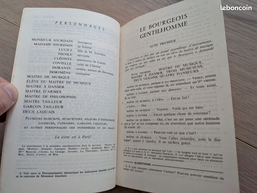 Lot de 2 livres : les misérables de Victor Hugo et le bourgeois gentilhomme de Molière (image 10)