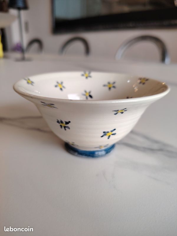 Ancienne coupe faïence K & G Lunéville 23 X 13 cm - Décoration