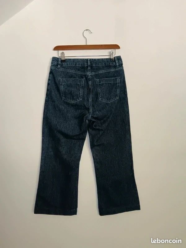 Jean évasé Taille Haute Old Navy - Taille 16 (petite) - Bleu Marine Rinçage Foncé - Neuf Avec étiquettes - Rare