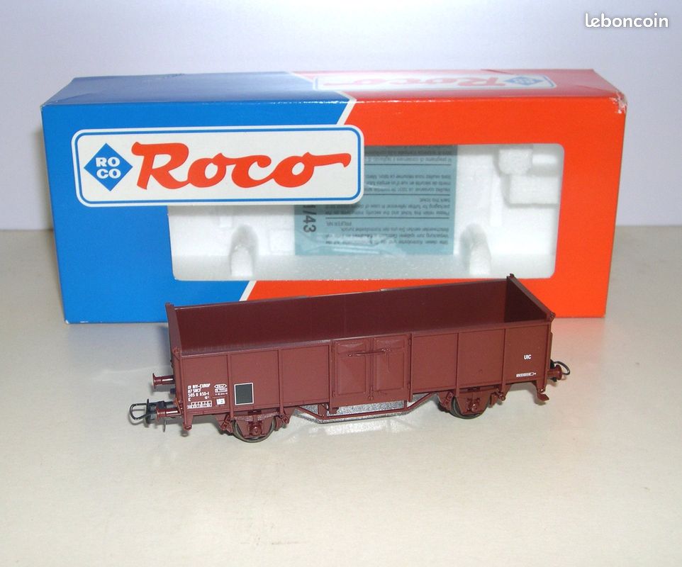 Ree Modeles WB837 Wagon Tombereau OCEM 19, rouge UIC, tôlé, SNCF