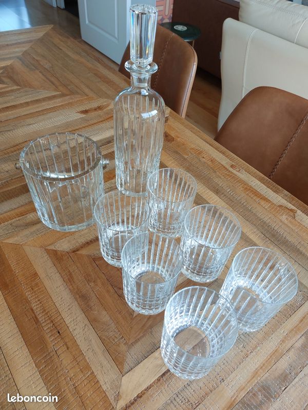 Lot De 6 Verres Highball Baccarat - Série Harmonie - Cristal France - Occasion