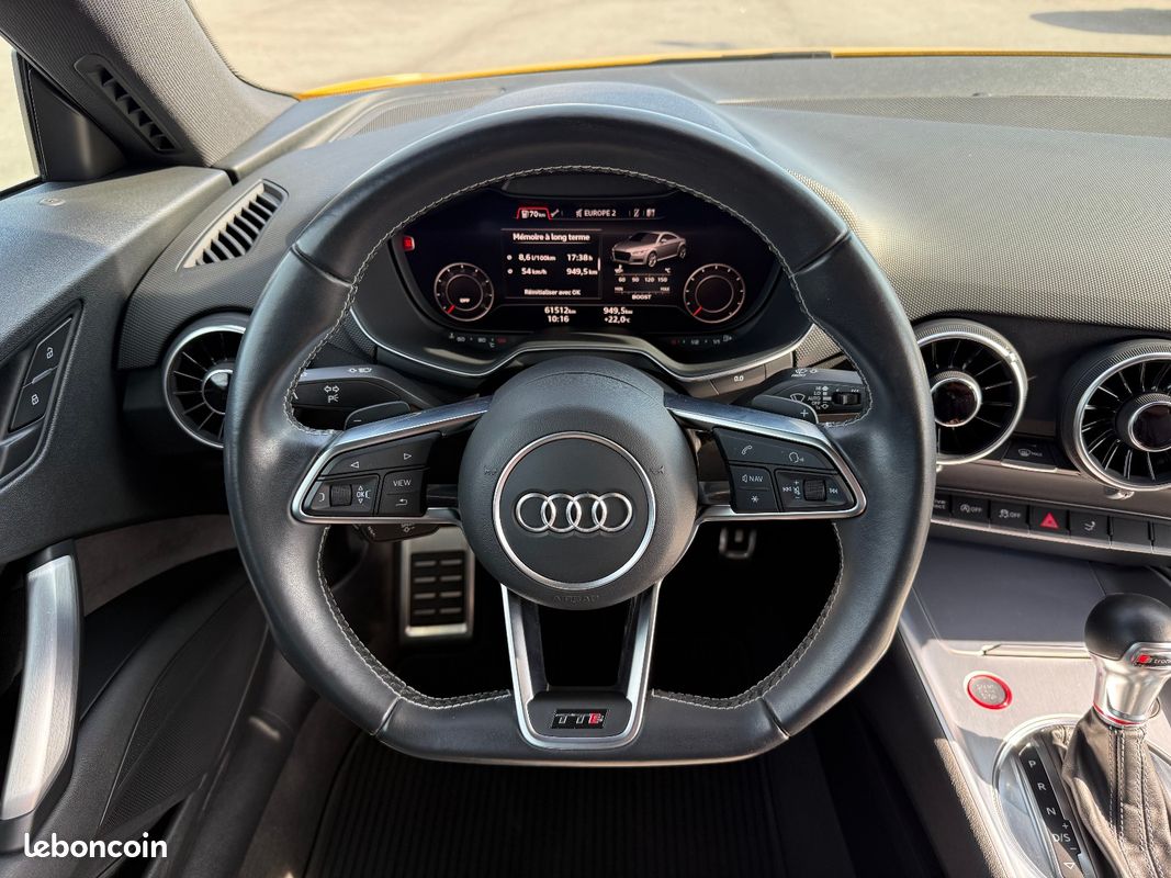 AUDI TTS III COUPE 2.0 TFSI 310 QUATTRO S TRONIC / Jaune VEGAS / Keyless / sieges cuir-Alcantara sport chauffants / régul vitesse / radar de recul / état incroyable (image 9)