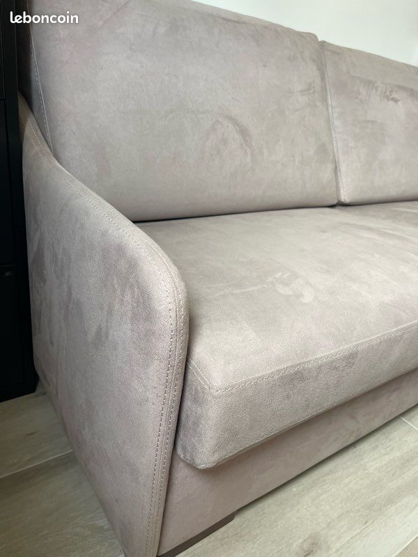 Canapé convertible DIVA – Couchage 140x200 – Matelas IKEA neuf (image 3)