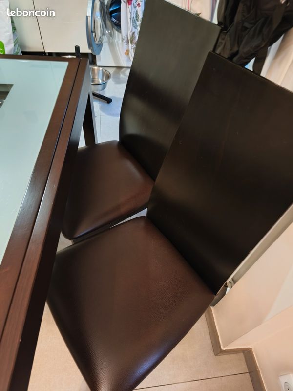 Vend table salon+4 chaises+rallonge (image 2)