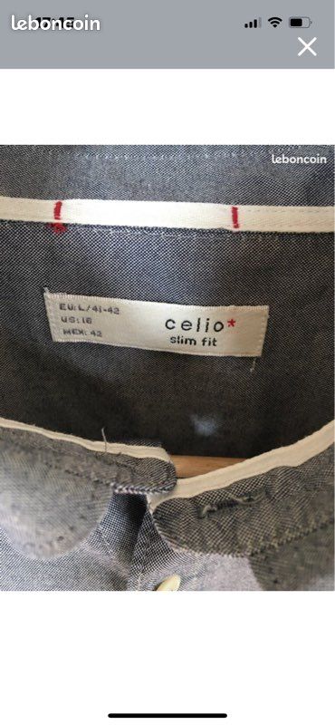 Chemise grise Celio (image 2)