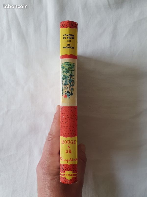 Livre Comtesse de Ségur Les Vacances Rouge et Or Dauphine 1964 (image 4)