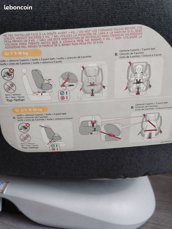 Siège auto enfant évolutif (image 4)