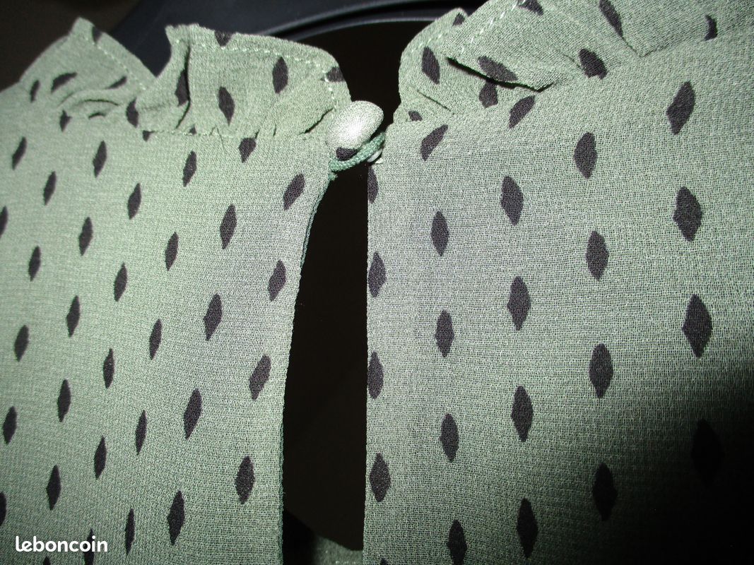 Chemiser crêpe doublé Kaki Taille XXL (image 9)