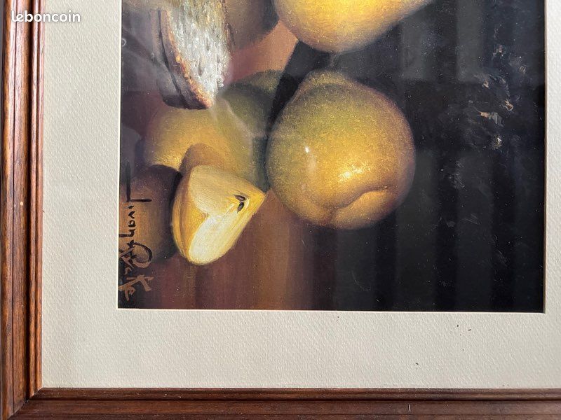 Poster nature morte en trompe l’œil J Van Rycke encadré (image 4)