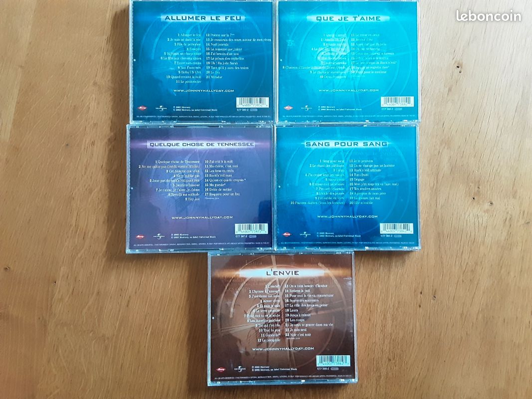 5 cd Johnny Hallyday (image 2)