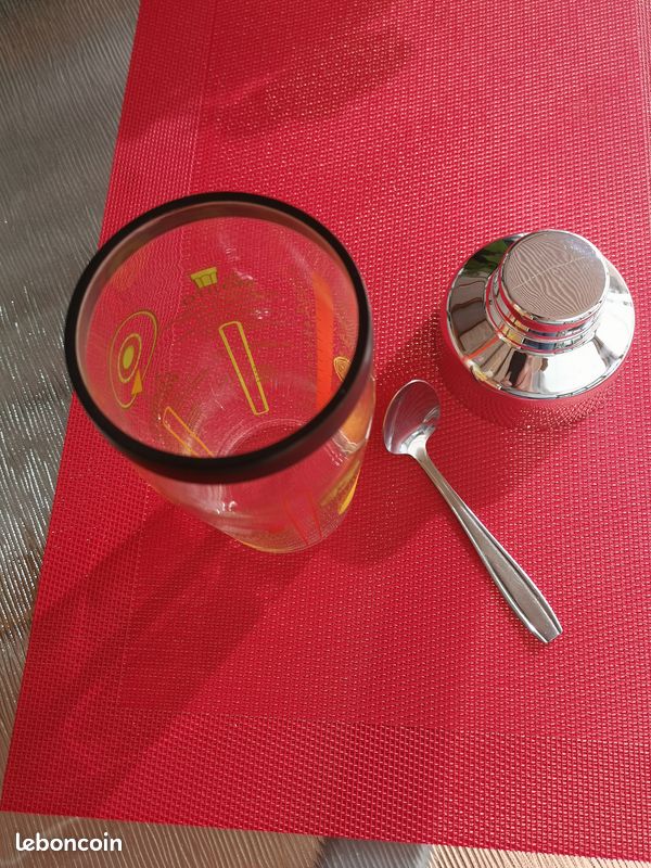 Shaker Vintage Arcoroc - Mélangeur à Cocktail En Verre Et Inox - Capacité 0,5L - Occasion
