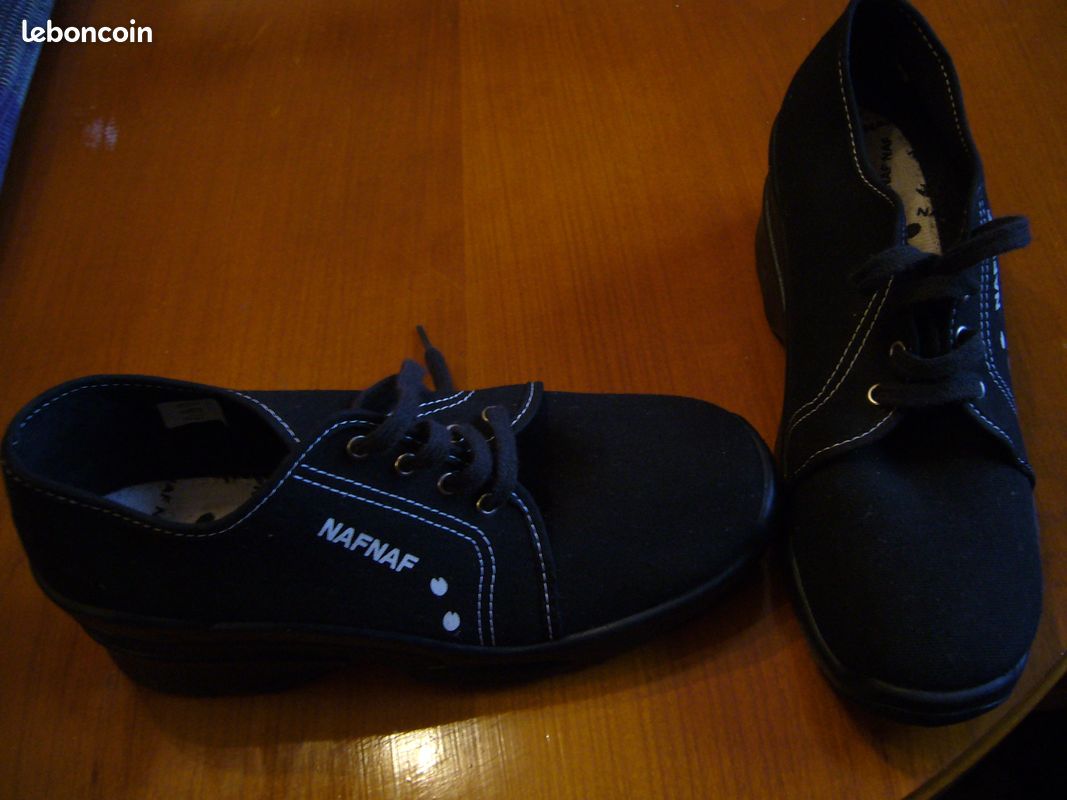 Paire baskets Naf Naf, noir neuf (image 1)