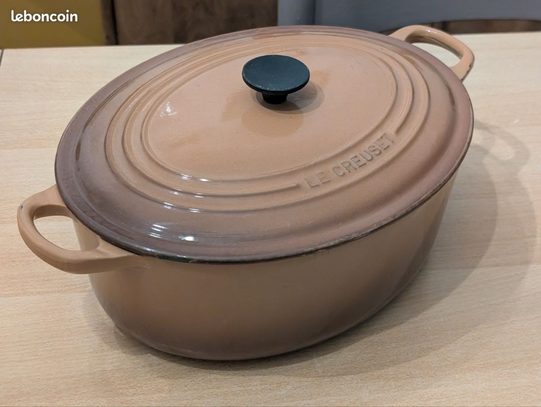 Cousances De Le Creuset Grande Cocotte EN Fonte Ovale Vintage