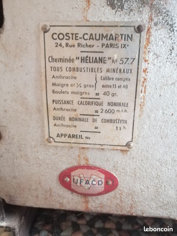Poële mixte bois charbon COSTE Héliane (image 6)