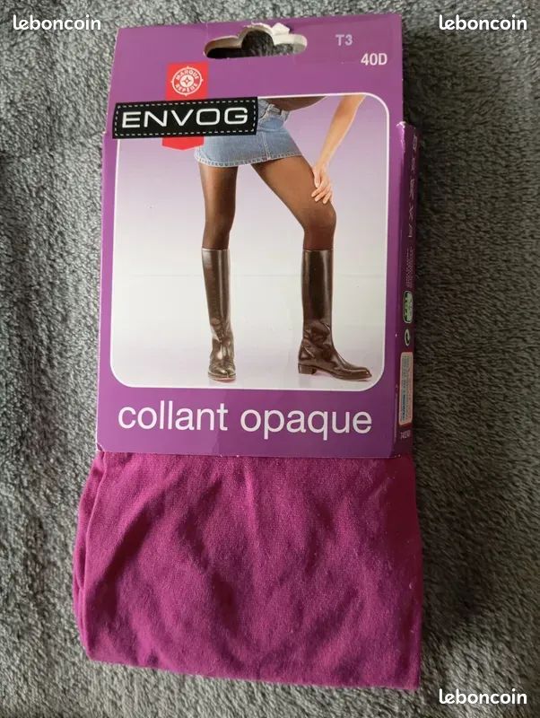 Collant Opaque Couleur Collant Fantaisie Opaque ENVOG, 40