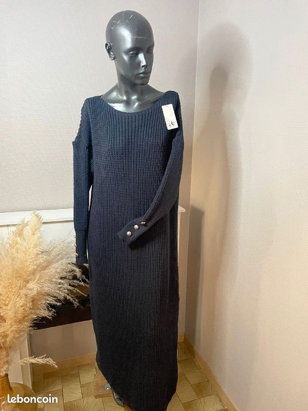 Robe pull long hiver Vêtements