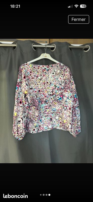 Chemisier lumineux neuf femme taille unique (image 4)