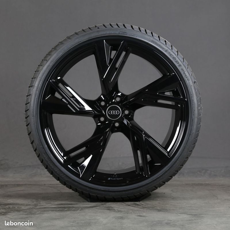 ⚡️ 4 jantes alu 18" pouces neuves look AUDI RS6 C8 A3 A4 A5 A6 A8 Q2 Q3 Q4 Q5 Q6 TT S3 S4 S5 S6 SQ5 EJ1751BL18 ✅ (image 1)