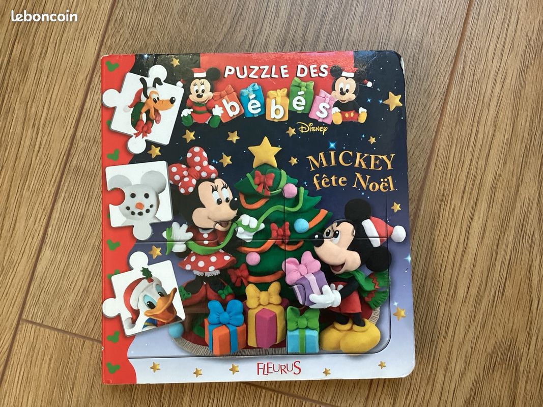 Livre puzzle Mickey fête Noël (image 2)