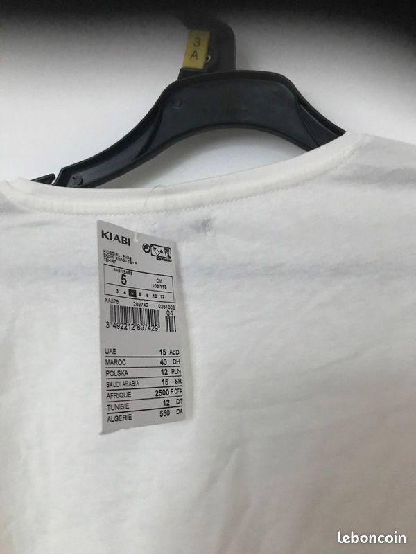 T-shirt blanc manches longues (image 3)
