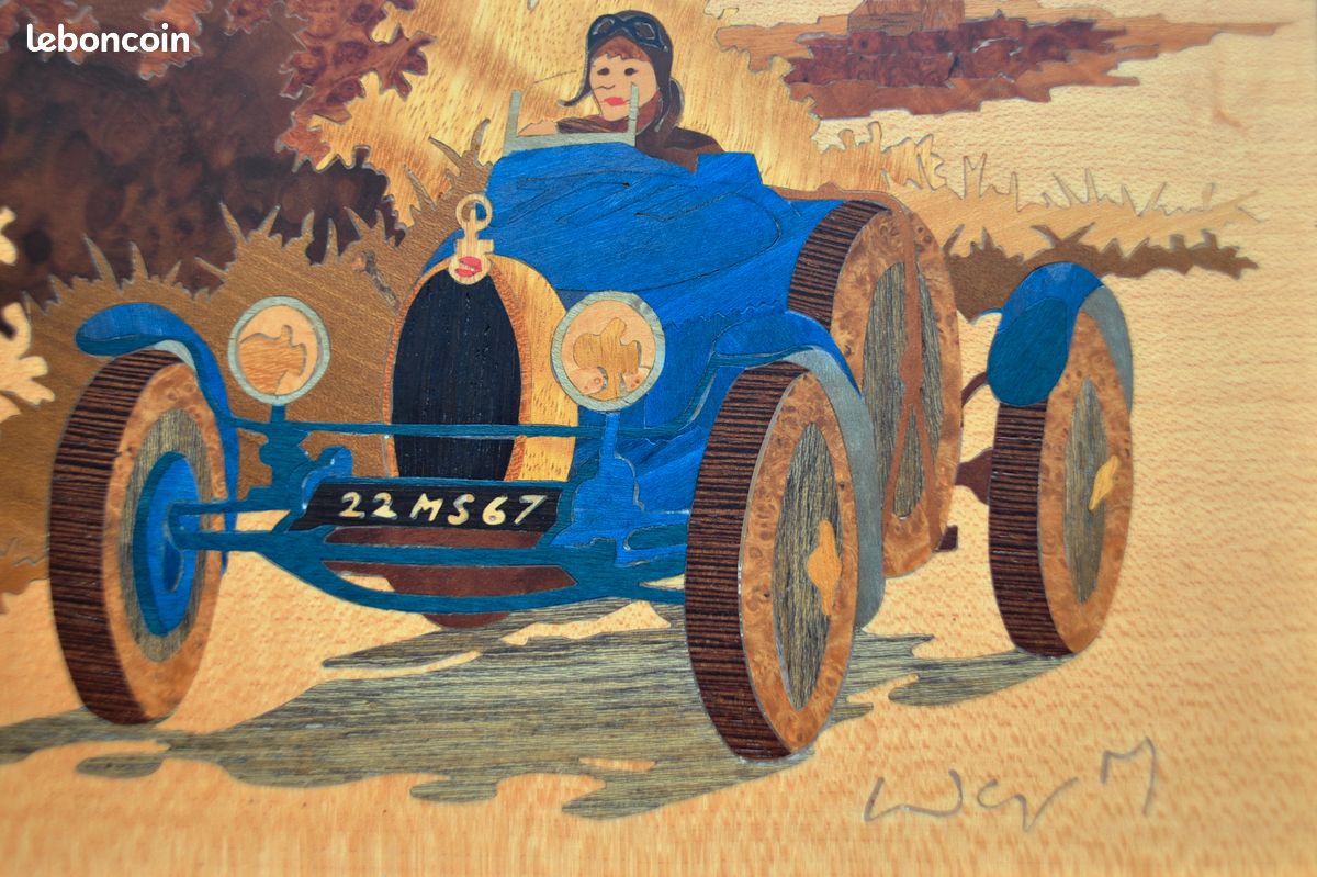 Marqueterie d'art de Michel Wagner. BUGATTI 1922 (image 6)