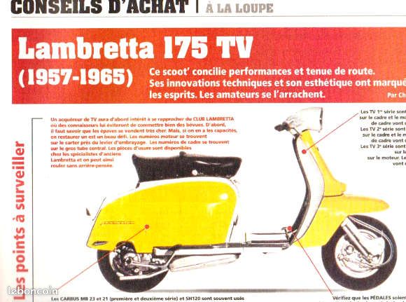 LVM 801 Honda CB 1100 Badseeds Lambretta 175 TV PRESTER et JONGHI (image 3)