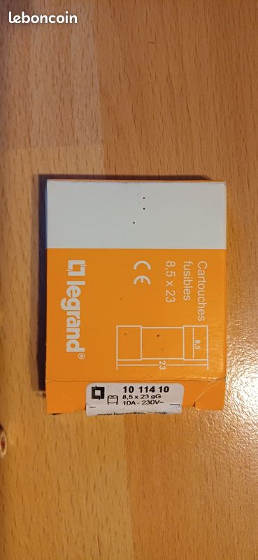 LEGRAND – Lot De Cartouches Fusibles 10A – Protection électrique – Neuf