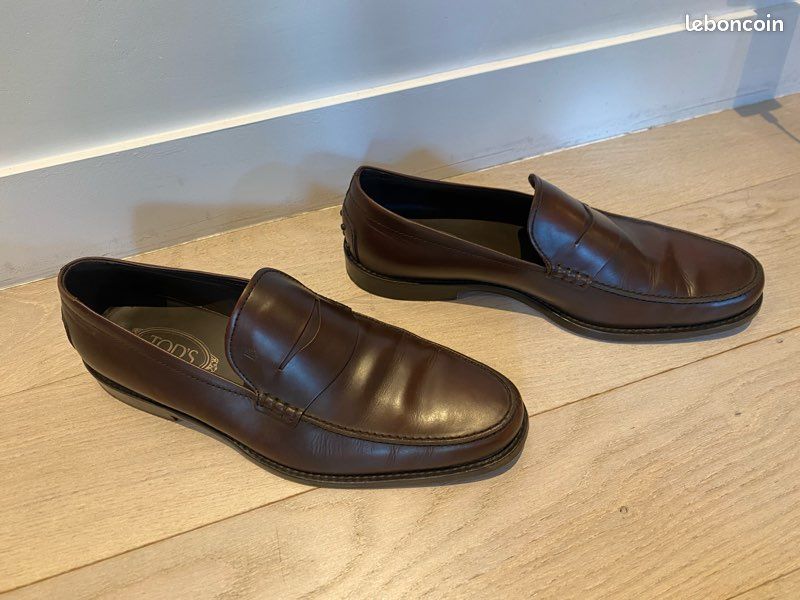 Mocassins Tod’s en cuir marron foncé – Homme EU 10 (image 5)