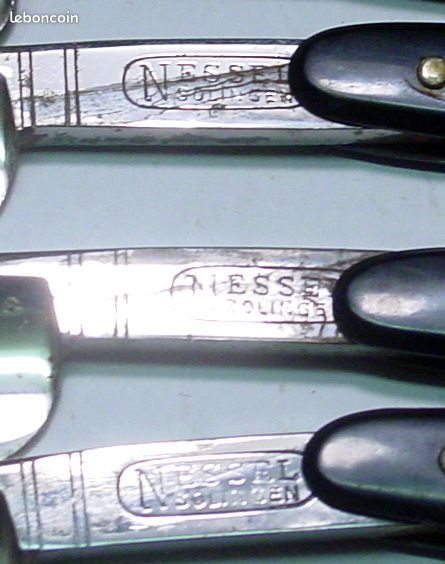 Lot 10 rasoirs anciens neufs Nessel SOLINGEN n° 96 coiffeur barbier (image 3)