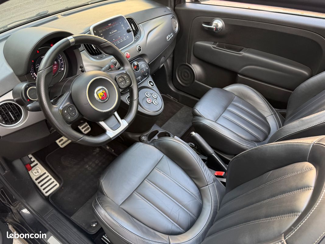 Abarth 500 cabriolet 595 Turismo phase 2 - 165ch - BVA - Beats Audio - Garantie 12 mois (image 7)